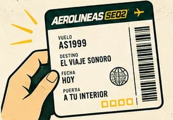 Una mano sostiene el pase de abordar del vuelo AS1999